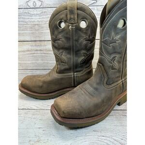 Double-H Women's Brown Composite Toe Work Boot Size 8M **GREAT SHAPE**